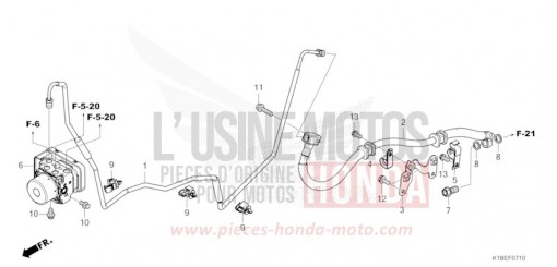 REAR BRAKE PIPE NSS350ASS de 2025